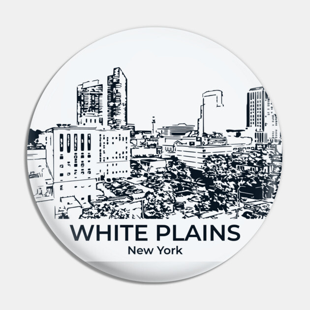 White Plains - New York Pin by Lakeric