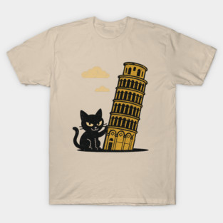 Mischievous Bad Cat Rebellious Attitude Goofy Humor T-Shirt