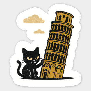 Mischievous Bad Cat Rebellious Attitude Goofy Humor Sticker