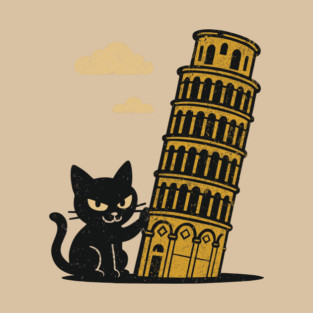 Mischievous Bad Cat Rebellious Attitude Goofy Humor T-Shirt