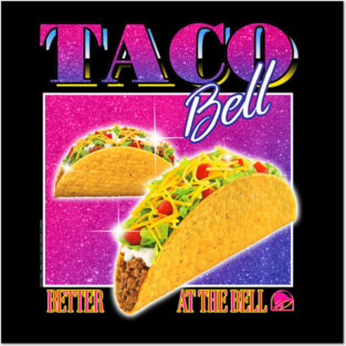 Taco Belll 90'S Throwback Posters and Art