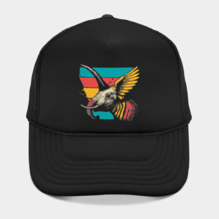 Flying Elephant Bird Hybrid - Retro Cryptid Pop Art Design Hat