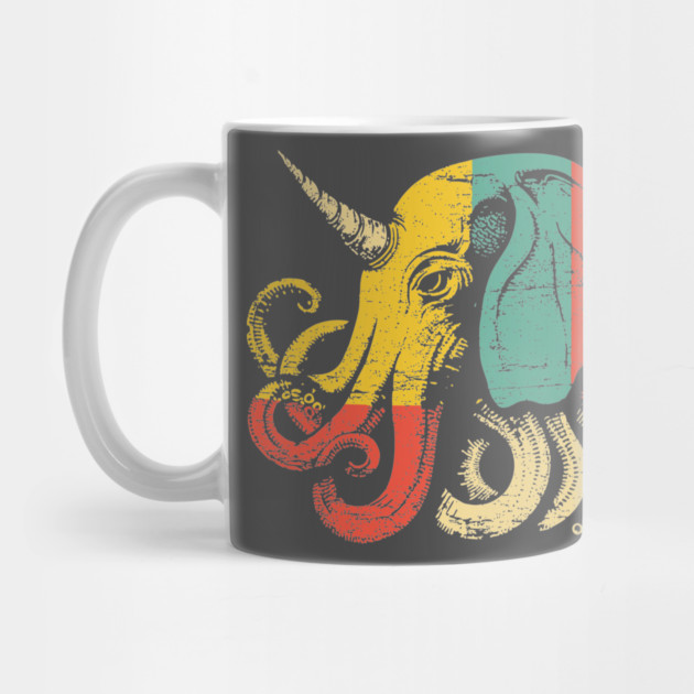 Octopus Elephant Hybrid - Retro Pop Art Cryptid Design by TuncGK
