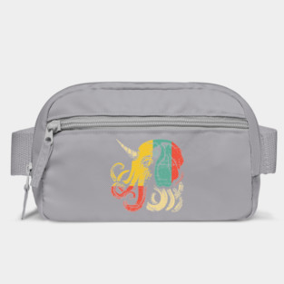Octopus Elephant Hybrid - Retro Pop Art Cryptid Design Bag