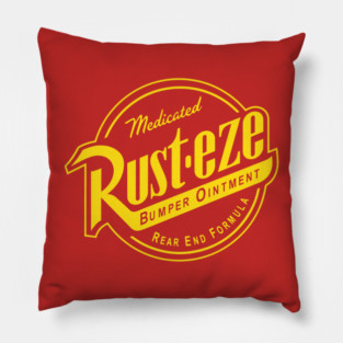 Rust-eze Bumper Ointment Logo Pillow
