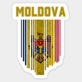 Moldova flag, moldovan flag Sticker