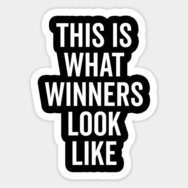 This is What Winners Look Like Sticker by Frank Ring