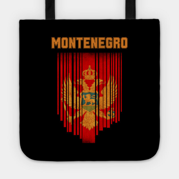 Montenegro flag Tote by eka123