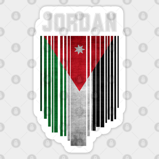 Jordan flag Sticker by eka123