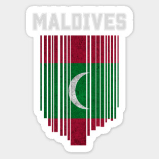 Maldives flag, maldivian flag Sticker