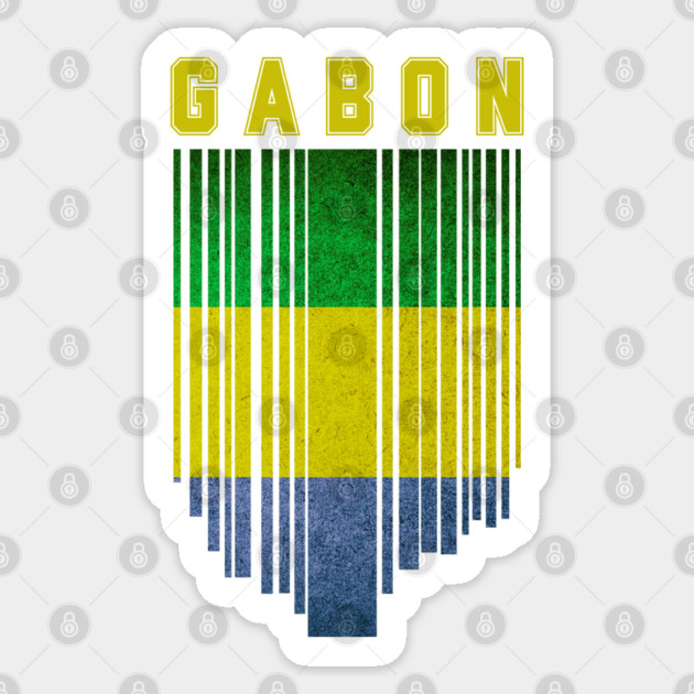 Gabon flag, gabonese flag Sticker by eka123