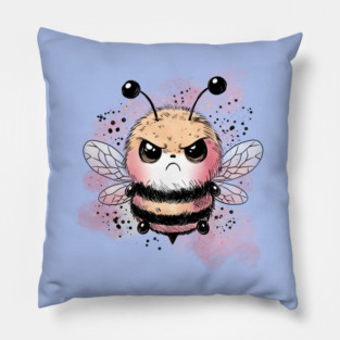 Grumpy Honeybee Pillow