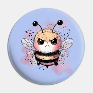 Grumpy Honeybee Pin