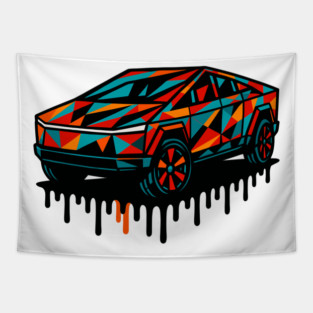 Tesla cybertruck Tapestry