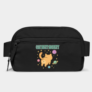 Cat Butt Society – Funny Space Cat Butt Cartoon T-Shirt Bag