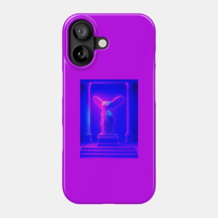 Winged Victory Samothrace Statue Neon Y2K Chillwave Temple Phone Case