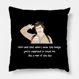 Doofy Man Of The Law Pillow