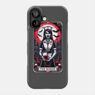 The Vampire Nurse Tarot Card Shirt for Nurses Phone Case