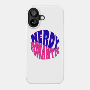 Nerdy Romantic Wave with border Phone Case