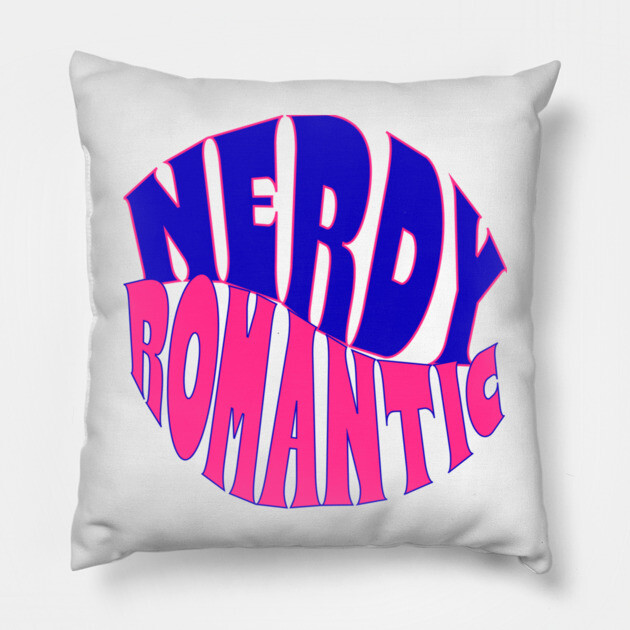 Nerdy Romantic Wave with border Pillow by Nerdy Romantics Fan Shop*