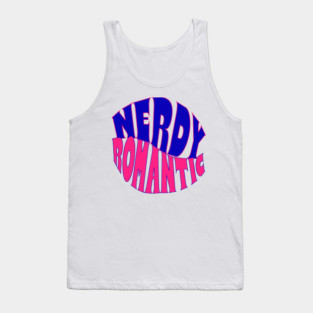 Nerdy Romantic Wave with border Tank Top