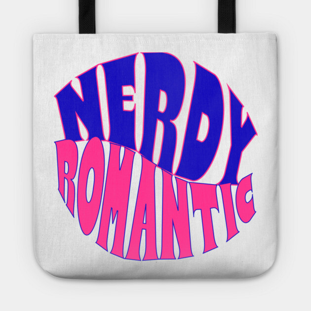Nerdy Romantic Wave with border Tote by Nerdy Romantics Fan Shop*
