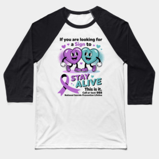 Suicide Prevention Baseball T-Shirt
