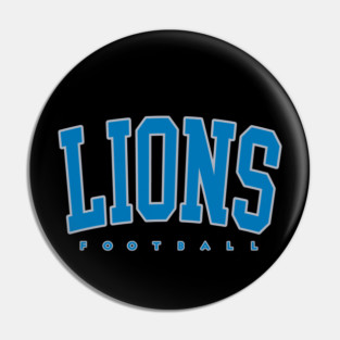 Detroit Lions Football Pin