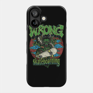 Wrong Skateboarding – Retro Dragon Skate Phone Case