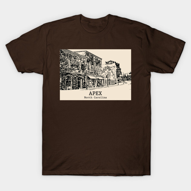 Apex - North Carolina T-Shirt by Lakeric