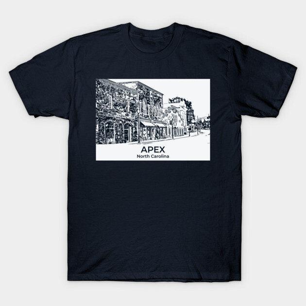 Apex - North Carolina T-Shirt by Lakeric