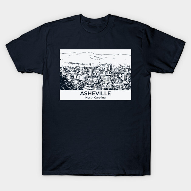 Asheville - North Carolina T-Shirt by Lakeric