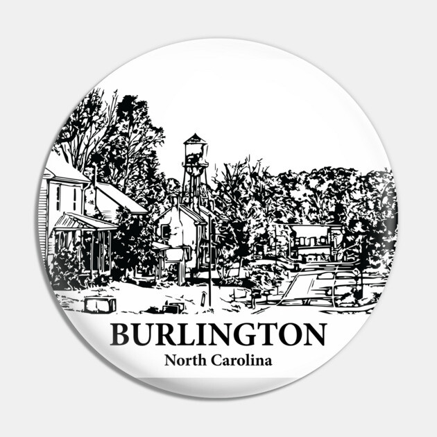 Burlington - North Carolina Pin by Lakeric