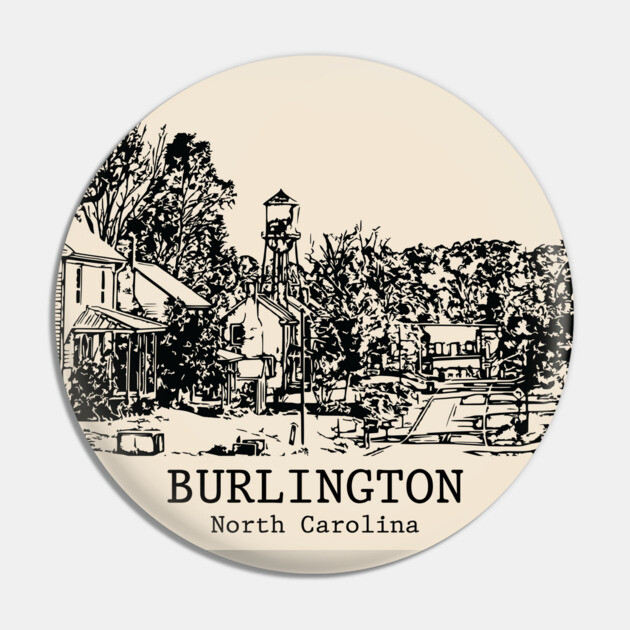 Burlington - North Carolina Pin by Lakeric