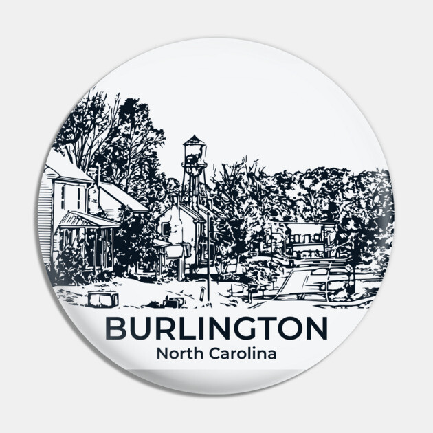 Burlington - North Carolina Pin by Lakeric