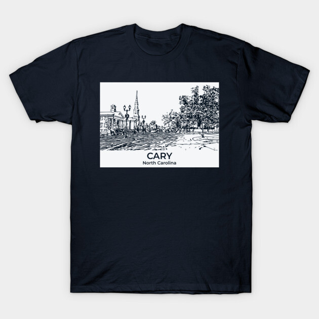 Cary - North Carolina T-Shirt by Lakeric