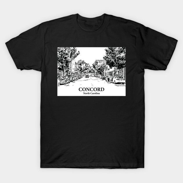 Concord - North Carolina T-Shirt by Lakeric