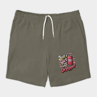Just a Girl Who Loves Dr Pepper – Cute Pink Soda Lover Design Shorts