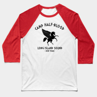 Camp Half Blood Logo Long Island Sound New York Percy Jackson Baseball T-Shirt