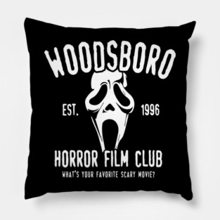 Woodsboro Horror Film Club Scream Pillow