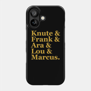 Notre Dame Footbal Coaches Phone Case