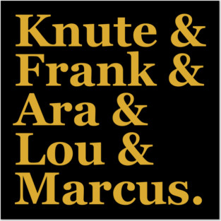 Notre Dame Footbal Coaches Posters and Art