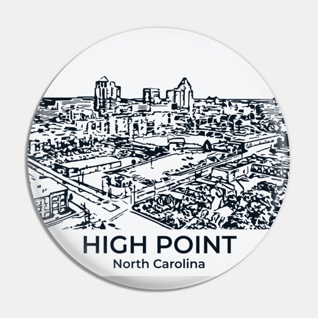 High Point - North Carolina Pin by Lakeric