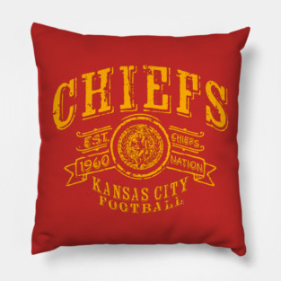 Chiefs Vintage Football Pillow