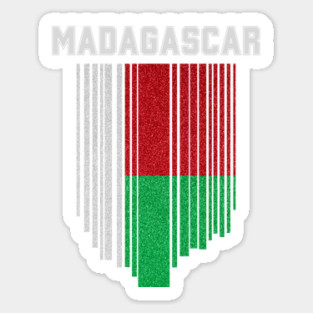 Madagascar flag, malagasy flag Sticker