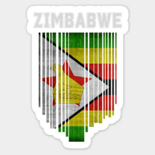 Zimbabwe flag, Zimbabwean flag Sticker