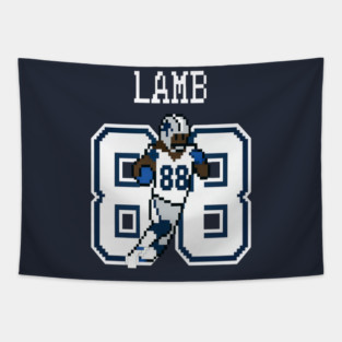 Ceedee Lamb Pixel Art Dallas Tribute Tapestry