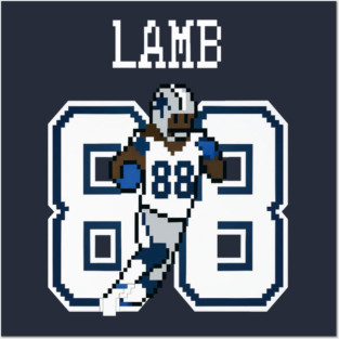 Ceedee Lamb Pixel Art Dallas Tribute Posters and Art