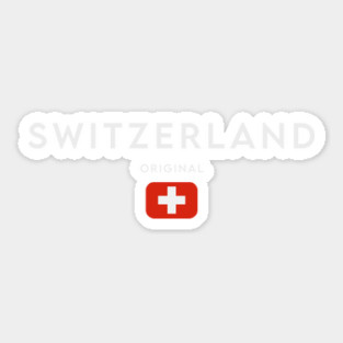 Switzerland flag, swiss flag Sticker