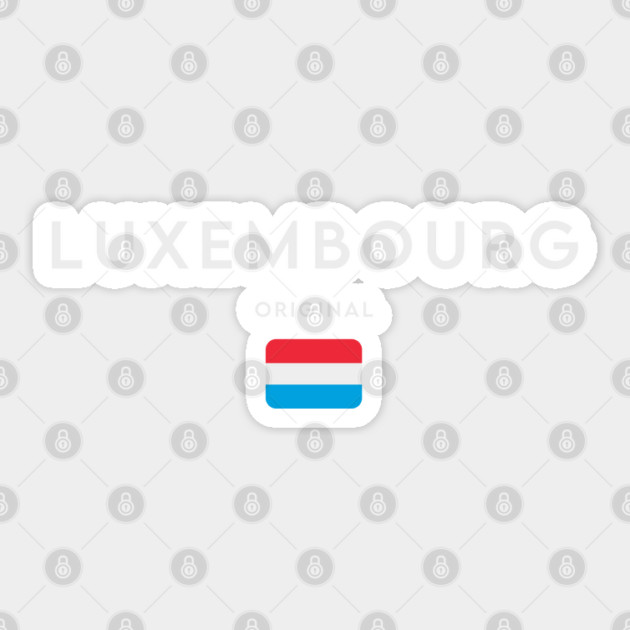 Luxembourg flag, louxembourger flag Sticker by eka123